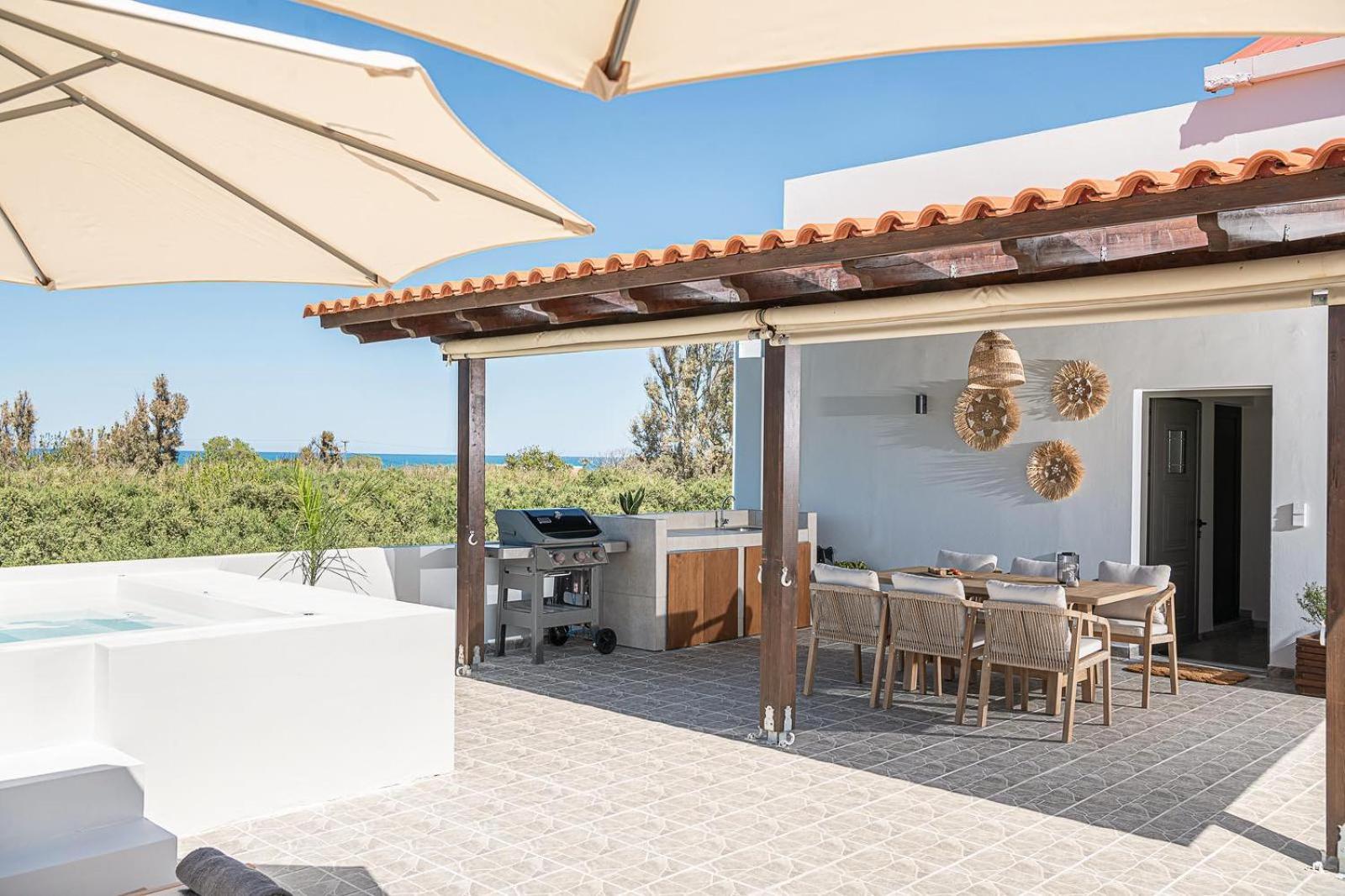 Sol Luxury Apartment - Close To The Beach With A Private Mini Pool Chrissi Akti Chania Exterior foto