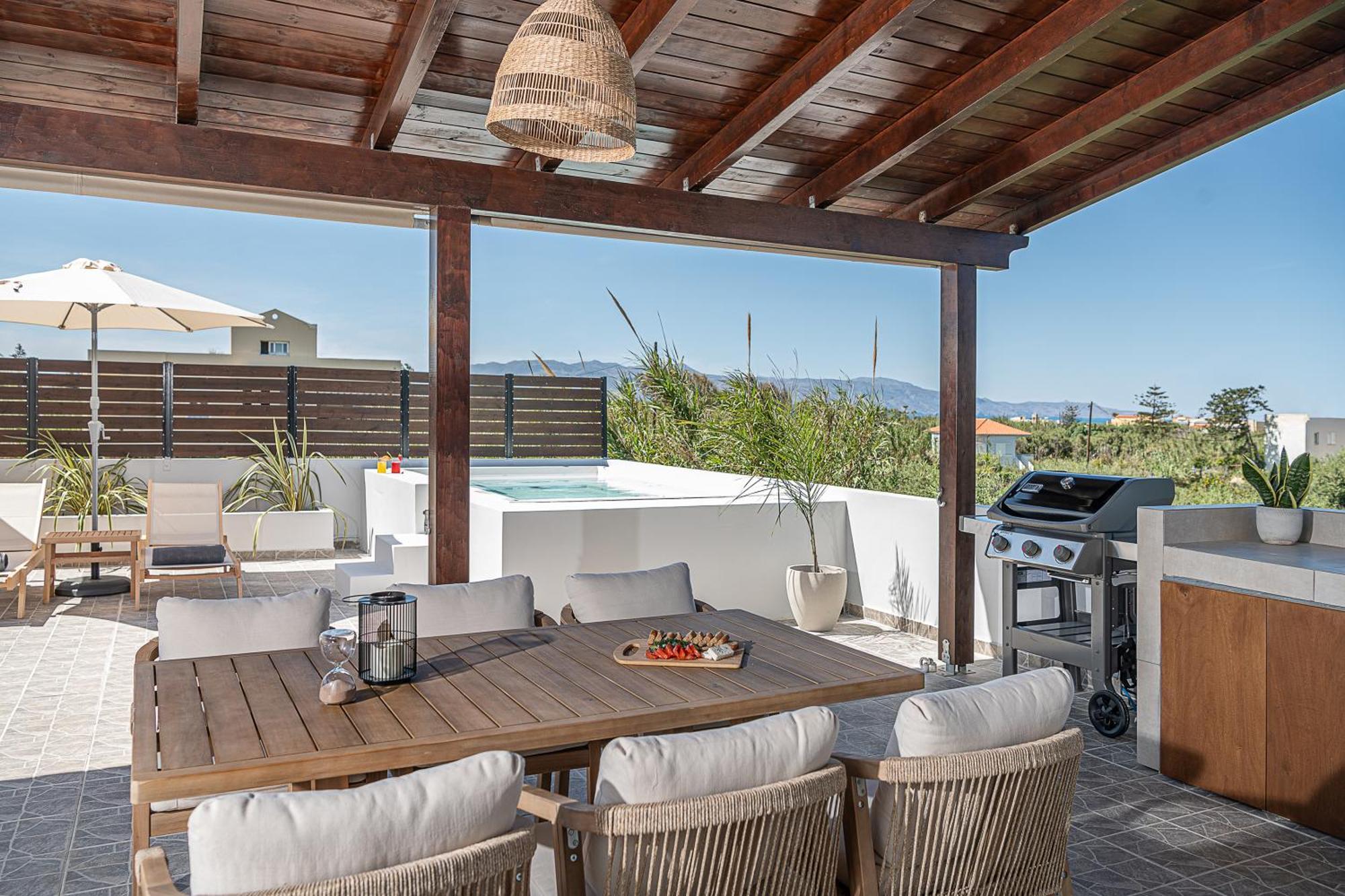 Sol Luxury Apartment - Close To The Beach With A Private Mini Pool Chrissi Akti Chania Exterior foto
