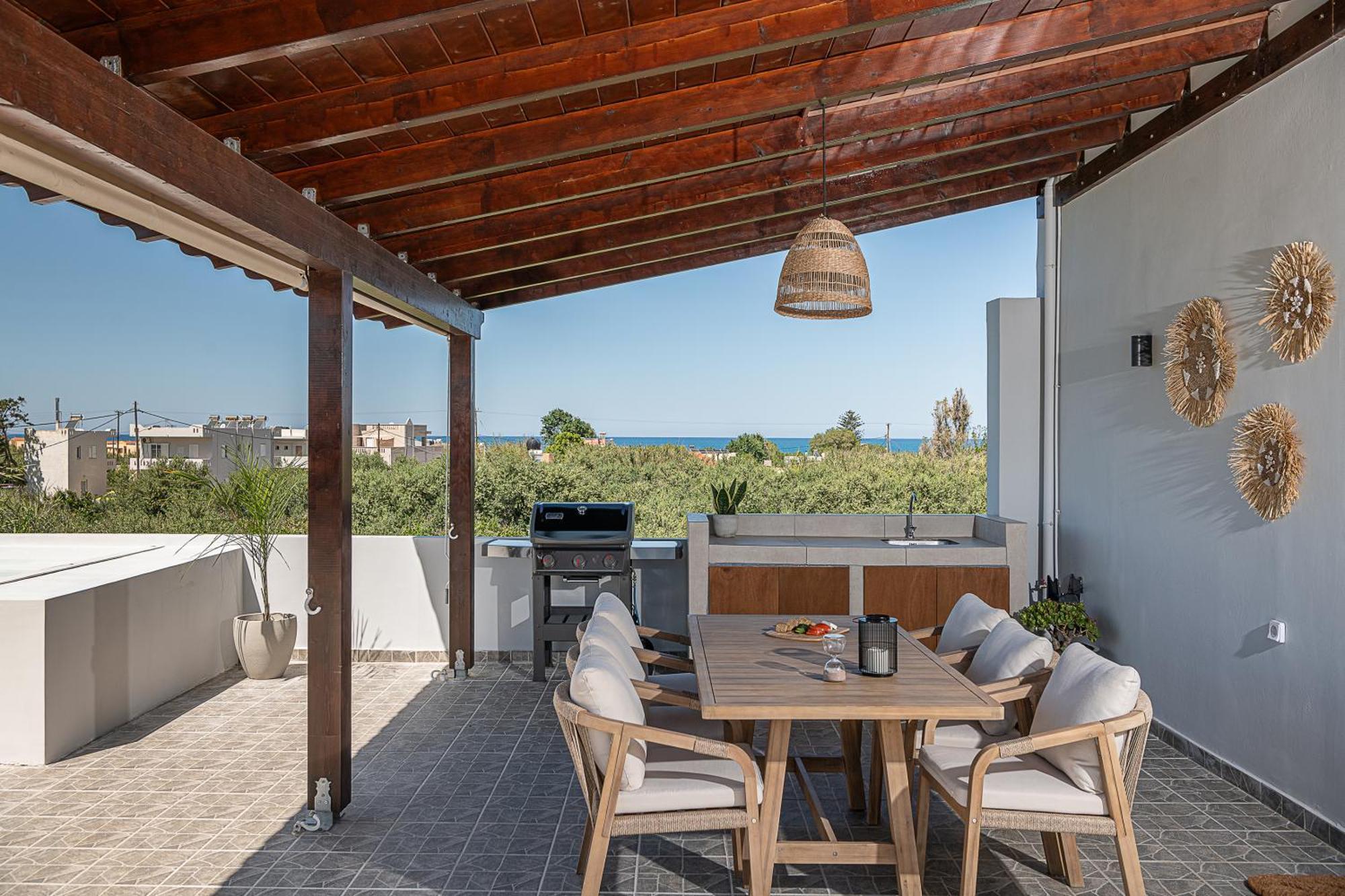 Sol Luxury Apartment - Close To The Beach With A Private Mini Pool Chrissi Akti Chania Exterior foto